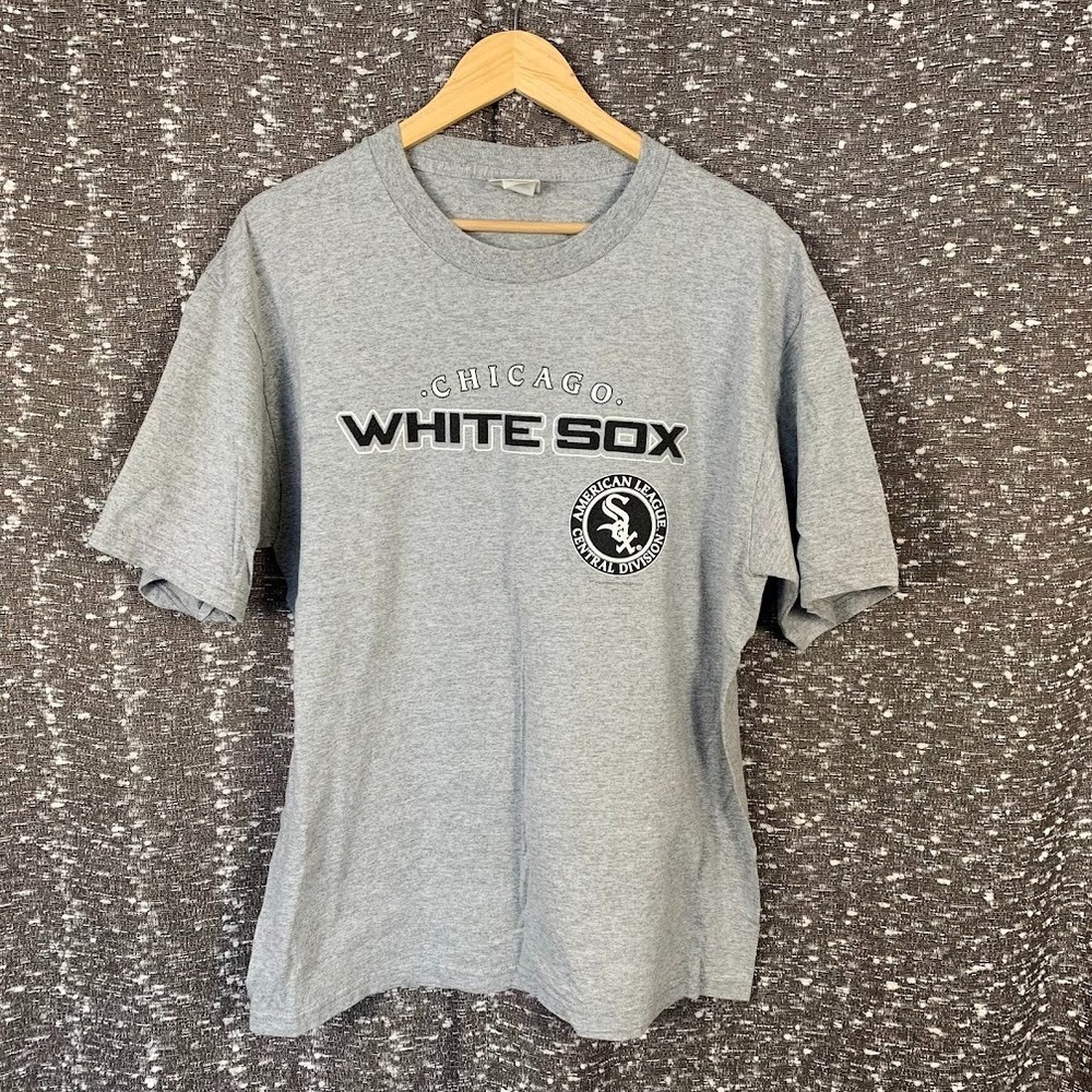 Vintage Lee Sport Chicago White Sox Baseball‎ Gray T-Shirt Size Large